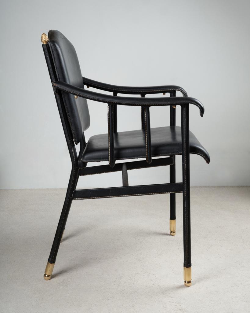 Jacques Adnet – Fauteuil « Pomme de pin » – vue 5
