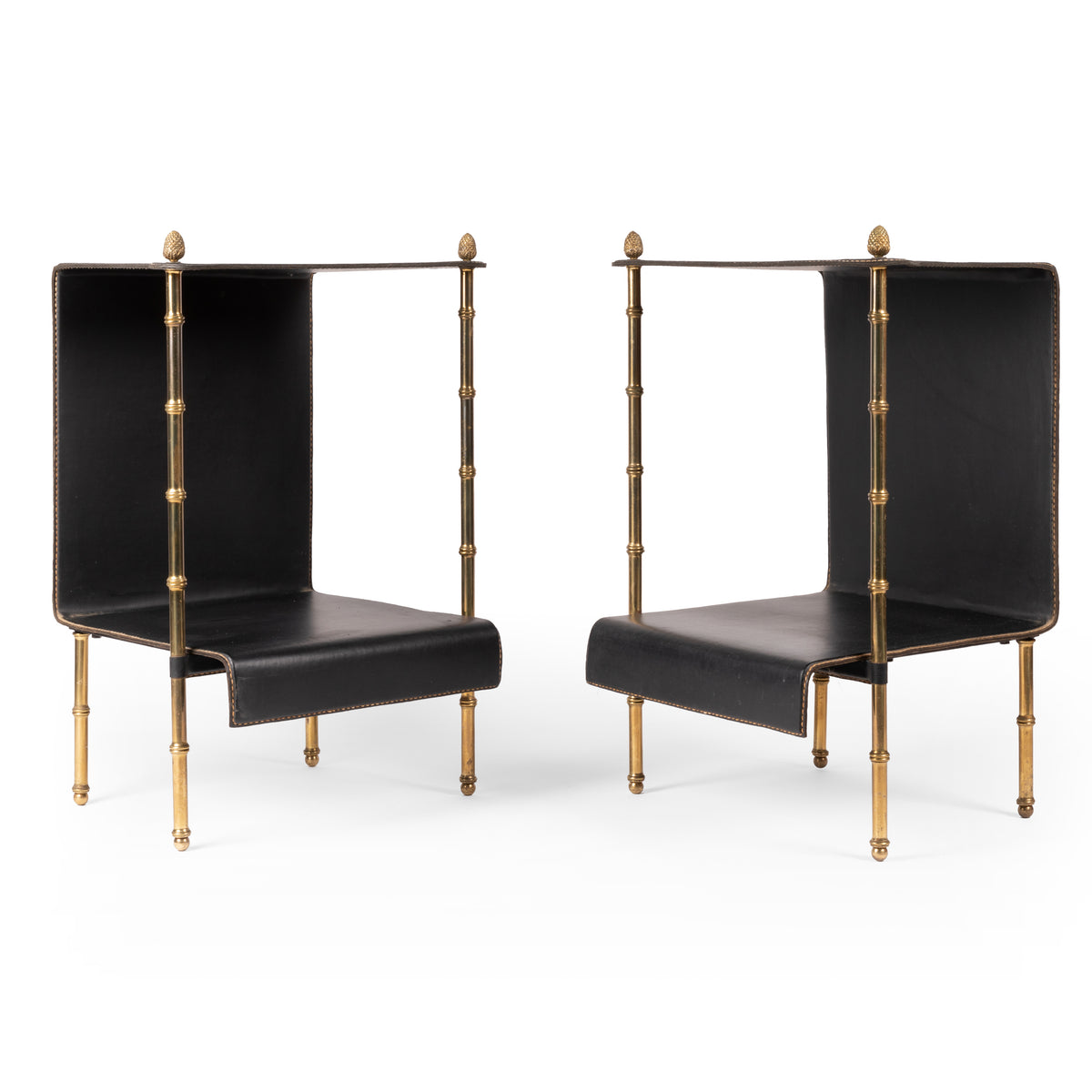Jacques Adnet – Paire de tables – vue 2