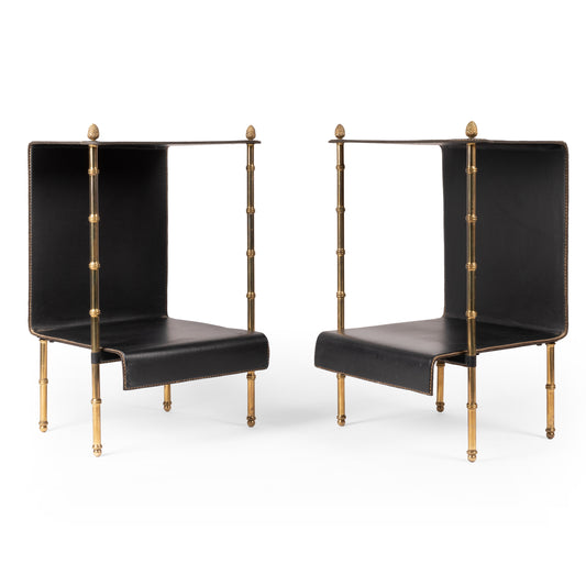 Jacques Adnet – Paire de tables – vue 2