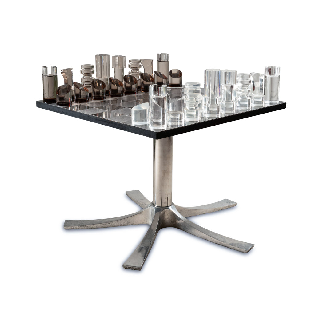 Michel Dumas – Jeu d'échecs et sa table – vue 2