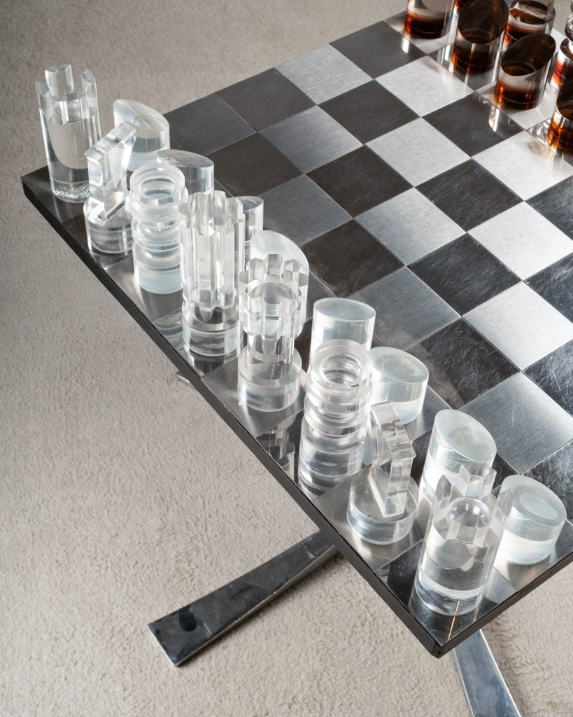 Michel Dumas – Jeu d'échecs et sa table – vue 4