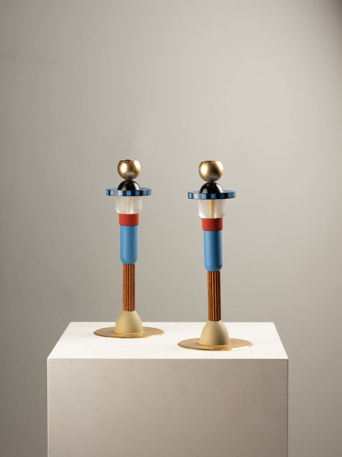 Hilton McConnico - Paire de bougeoirs Totem