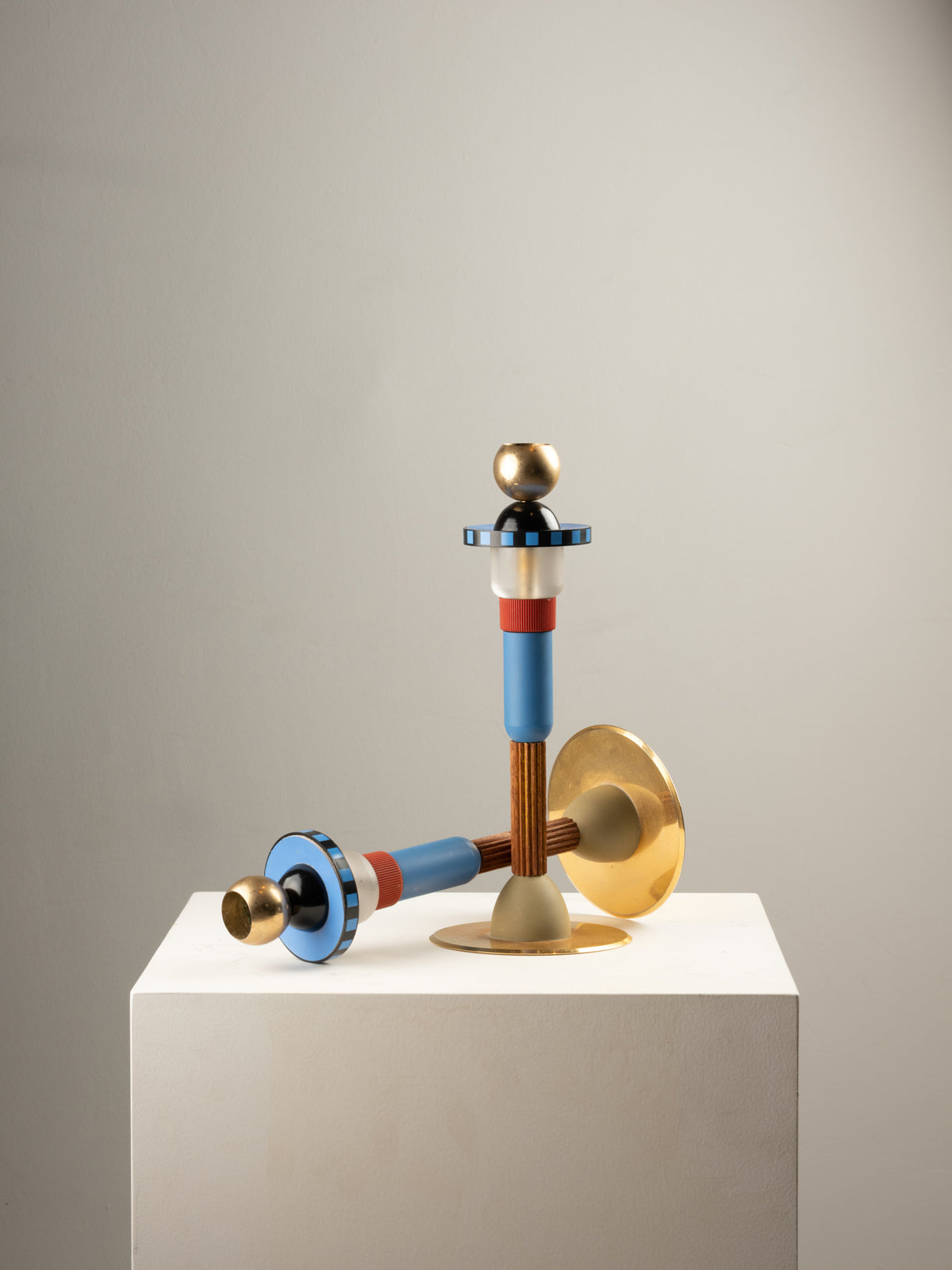 Hilton McConnico - Paire de bougeoirs Totem