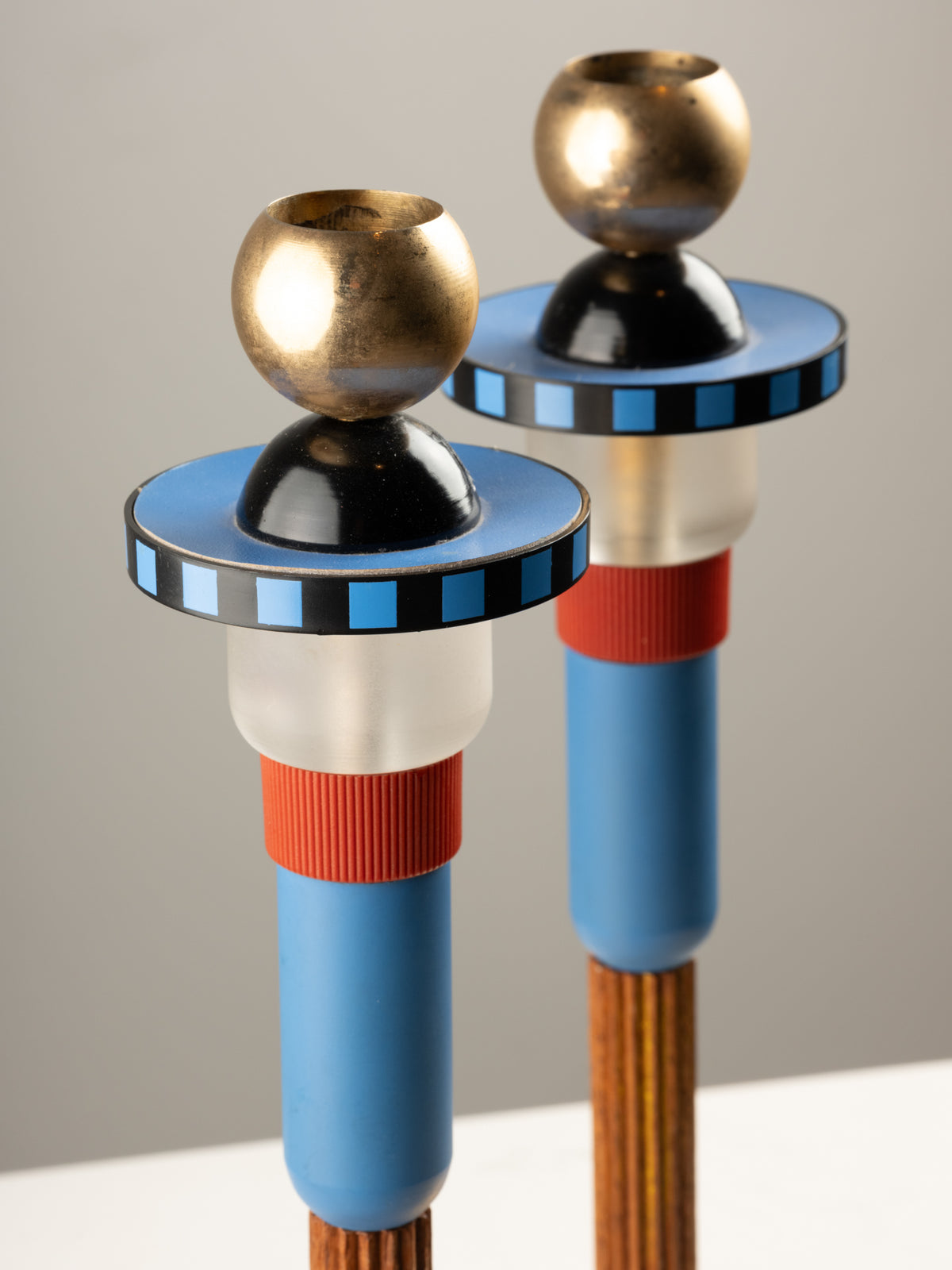 Hilton McConnico - Paire de bougeoirs Totem