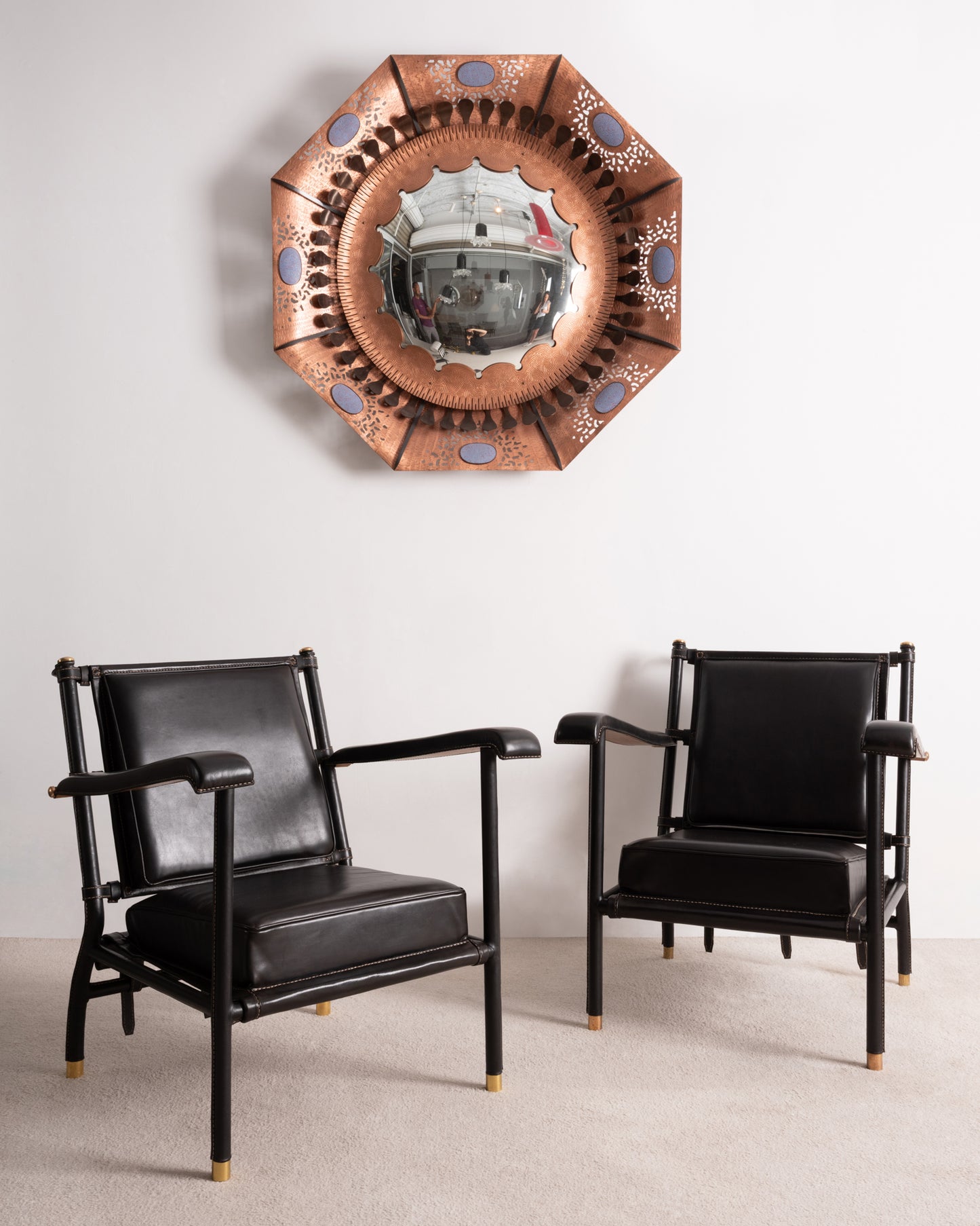 Jacques Adnet - Paire de fauteuils bas - VENDU