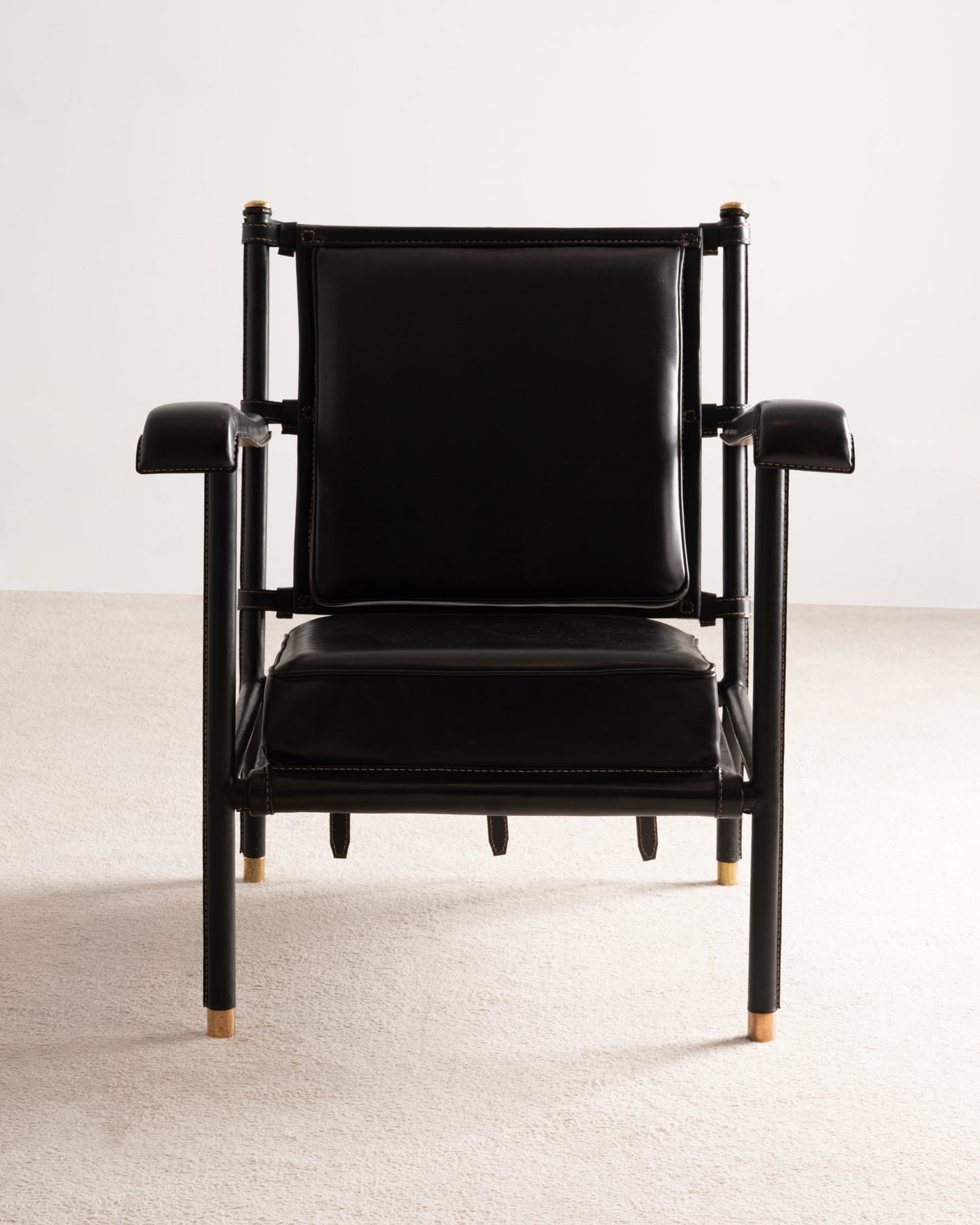 Jacques Adnet - Paire de fauteuils bas - VENDU