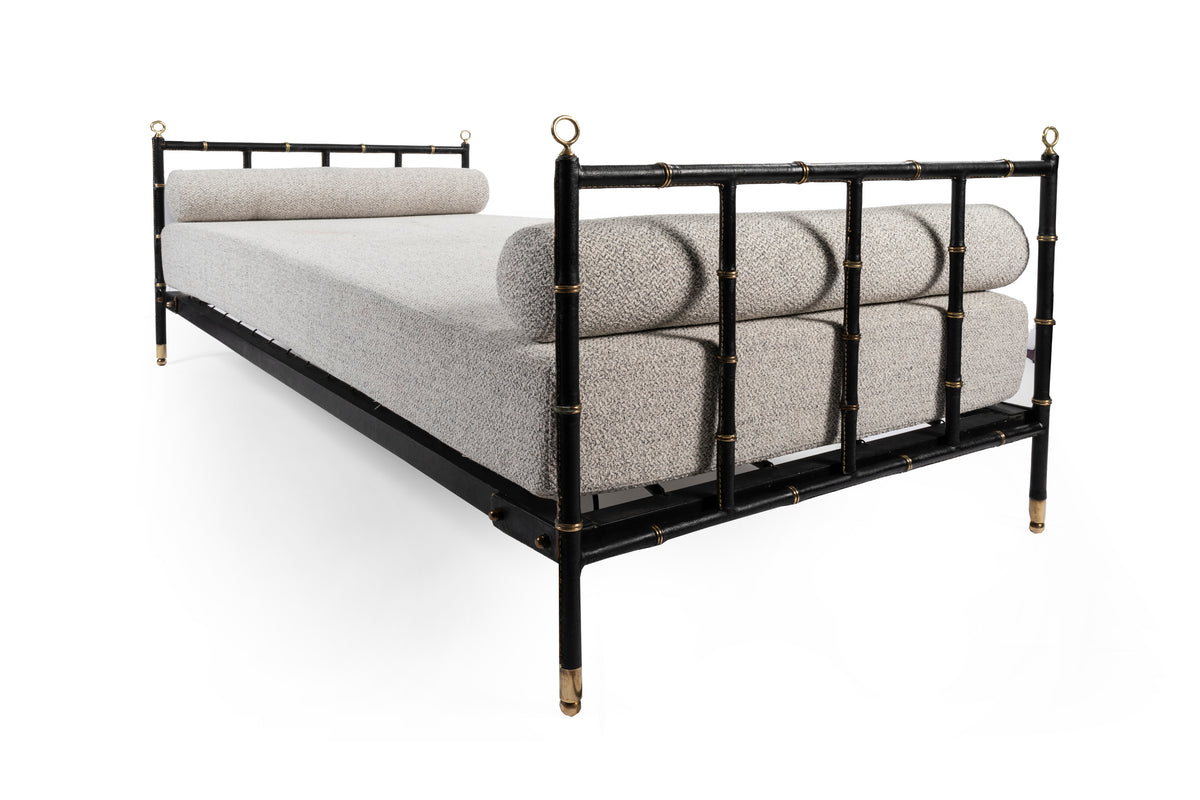 Jacques Adnet – Daybed à bagues – vue 4