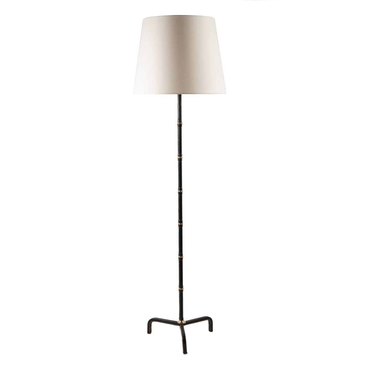 Jacques Adnet – Lampadaire tripode style bambou – vue 2
