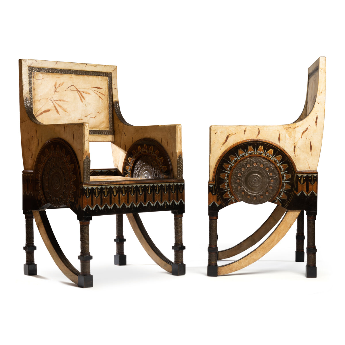 Exceptionnels fauteuils de Carlo Bugatti – vue 2