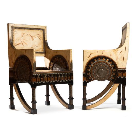 Exceptionnels fauteuils de Carlo Bugatti – vue 2