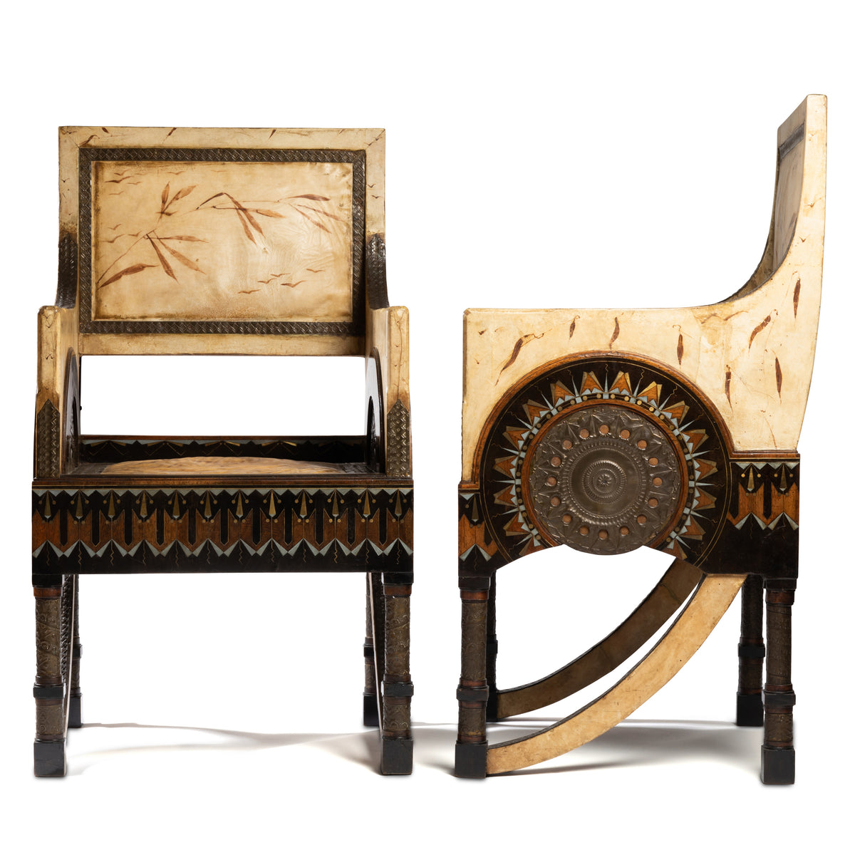 Exceptionnels fauteuils de Carlo Bugatti – vue 3