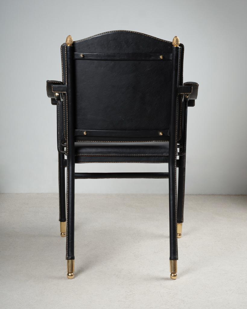 Jacques Adnet – Fauteuil « Pomme de pin » – vue 2