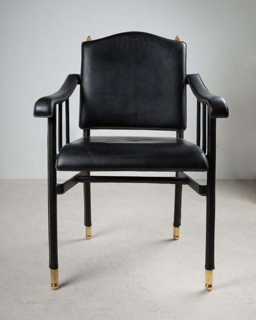 Jacques Adnet – Fauteuil « Pomme de pin » – vue 4