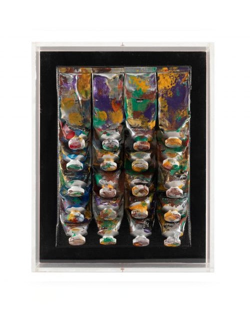 Arman – 20 tubes de peinture – vue d'ensemble