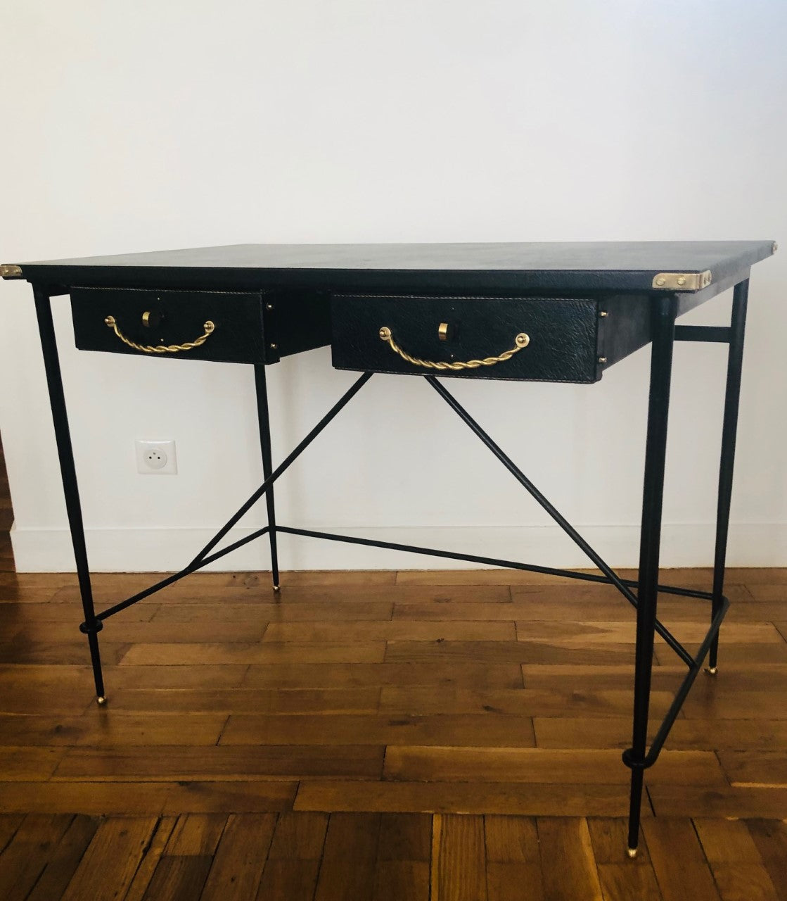 Jacques Adnet – Bureau plat – vue 4